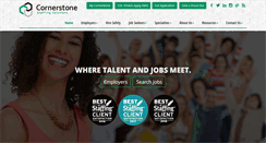 Desktop Screenshot of cornerstone-staffing.com